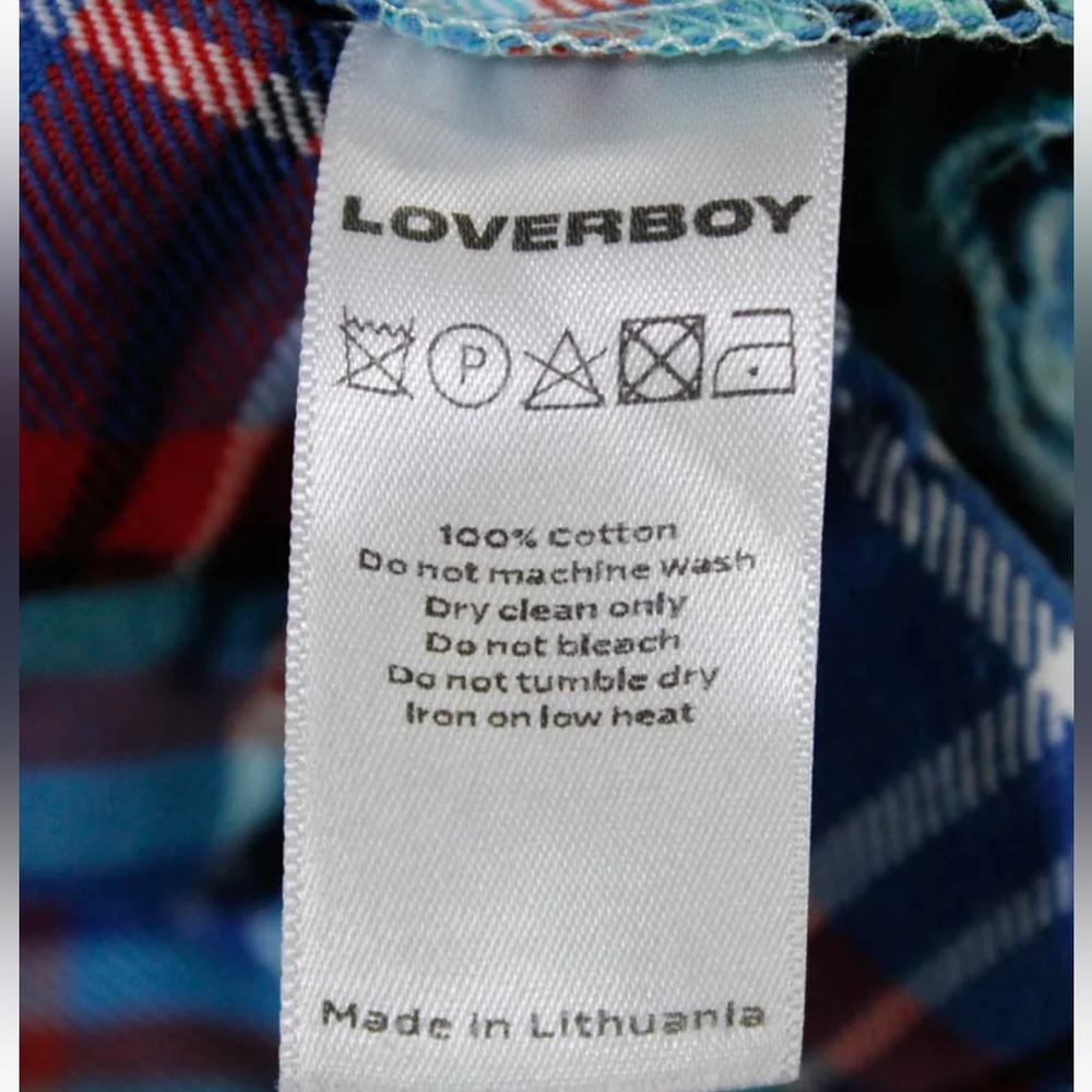 Charles Jeffrey LOVERBOY Red Blue Plaid Pants Women’s‎ XS (0) EUC - Picture 5 of 12
